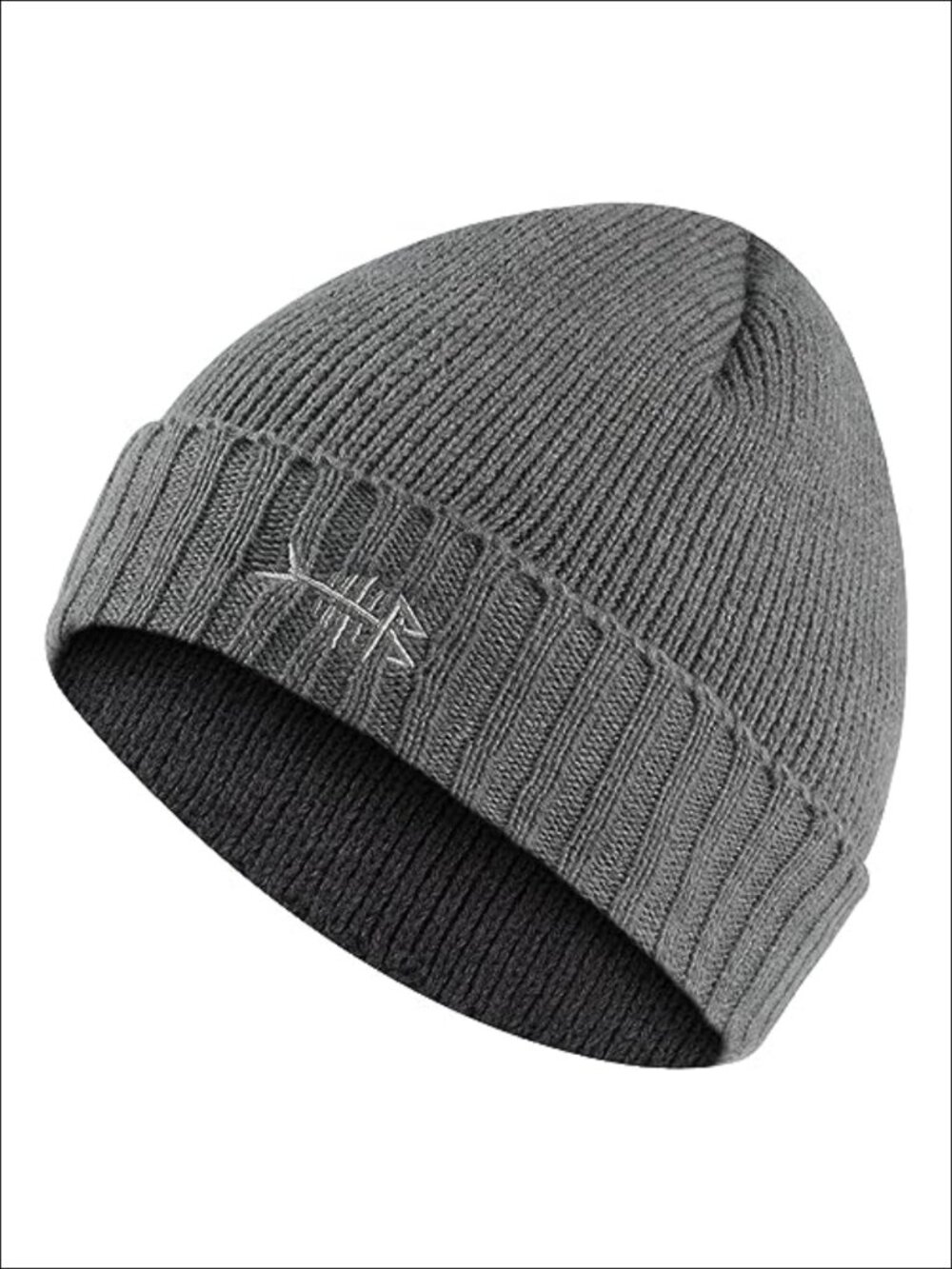 Unisex Fleece Lined Cuffed Knit Beanie Hat Acrylic Winter Warm Outdoor